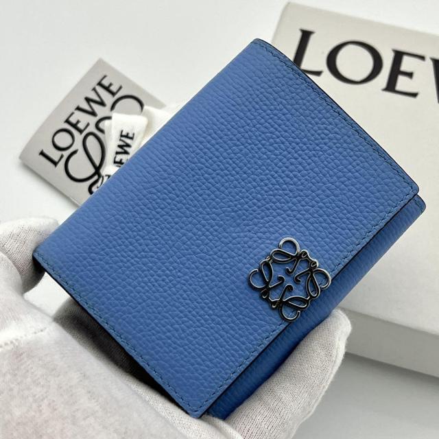 極美品】LOEWE アナグラム トライフォールド ウォレット 三